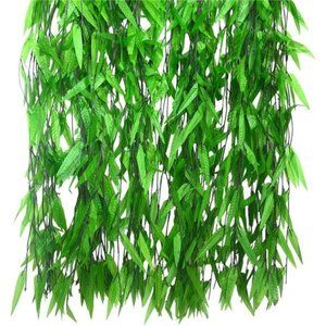 50 PCS 376 Feet Artificial Flower Greenery Wicker Rattan Vine Fake Foliage Leaf
